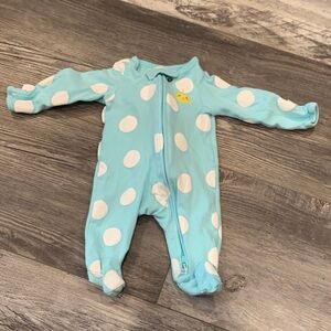 Blue Polka Dot Kids One Piece